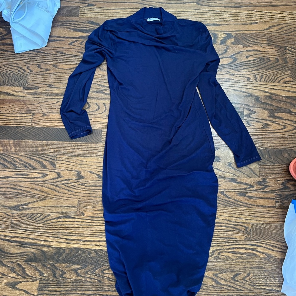 Lovers and friends rich navy mock turtle neck